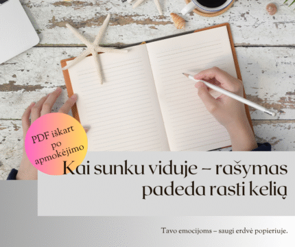 Emocijų išlaisvinimo rašymo praktika